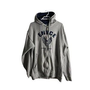 Vintage Enyce Limited Edition Men's Gray Sweatshirt Hoodie Jacket